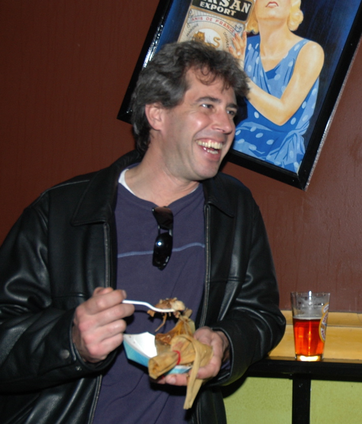 Doug laughing tamale
